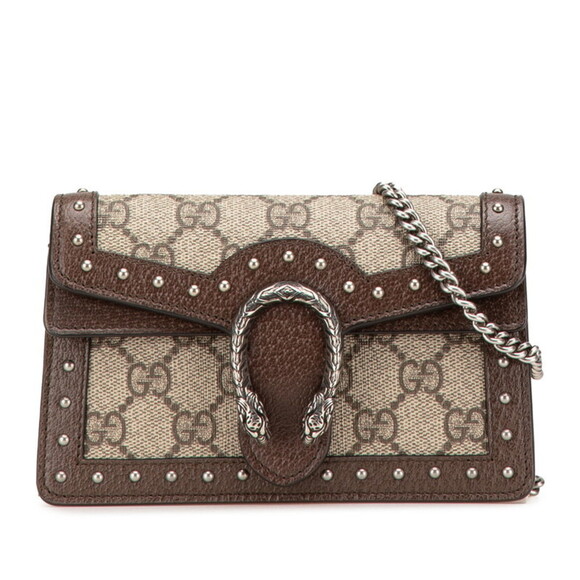 GUCCI Brown Leather Shoulder Bag - Picture 1 of 9
